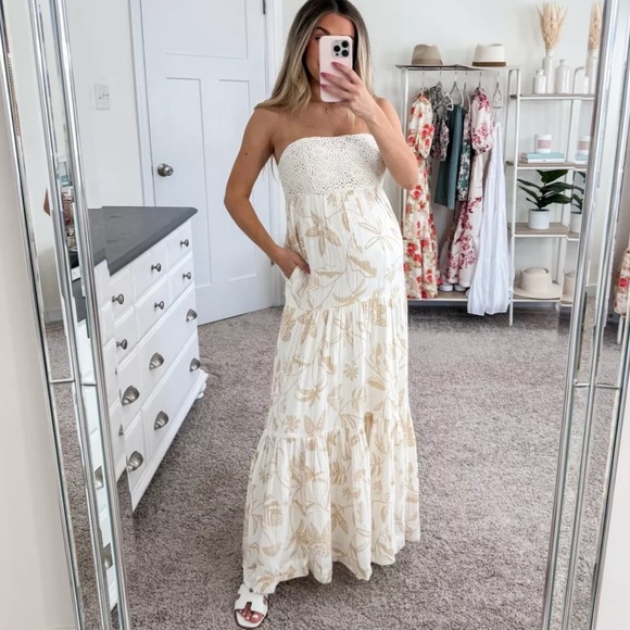 NWT AMERICAN EAGLE STRAPLESS CROCHET BABYDOLL DRESS ✨🐚 - Picture 5 of 5